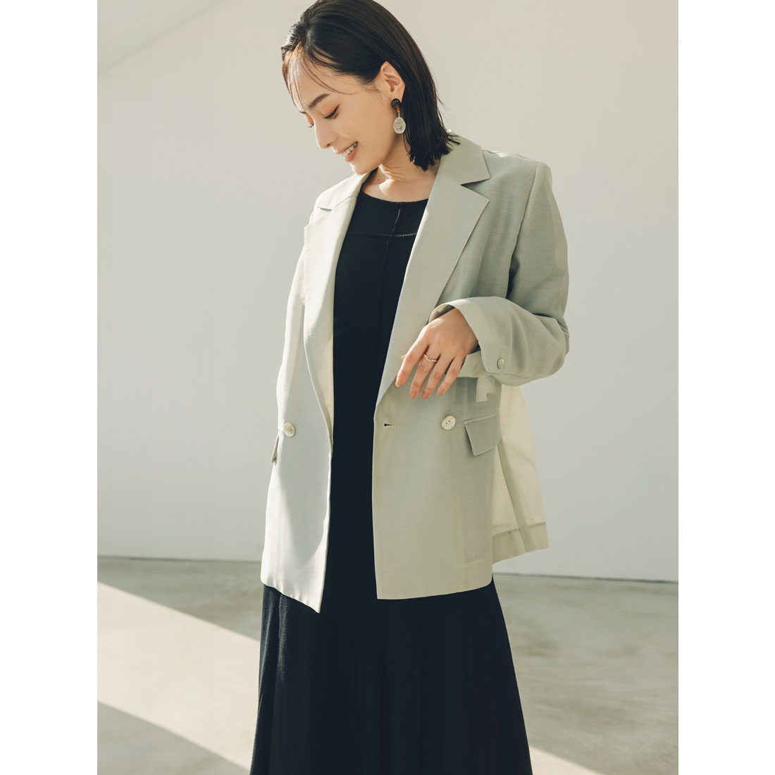 anuansアニュアンスシアーテーラードジャケット anuans｜エアリーシアージャケット | Rakuten Fashion(楽天
