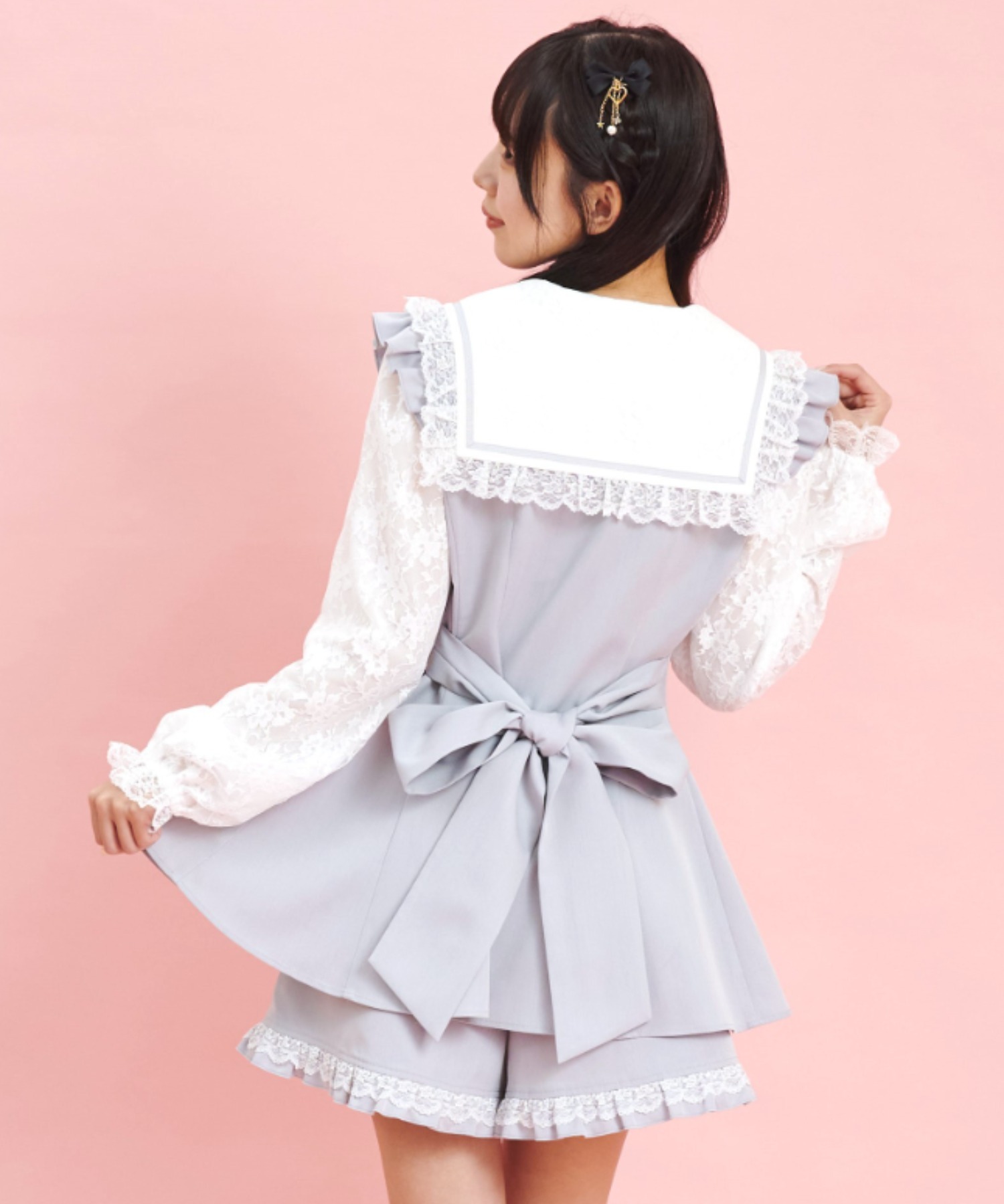 シークレットハニー Secret Honey レースセーラー襟セットアップ