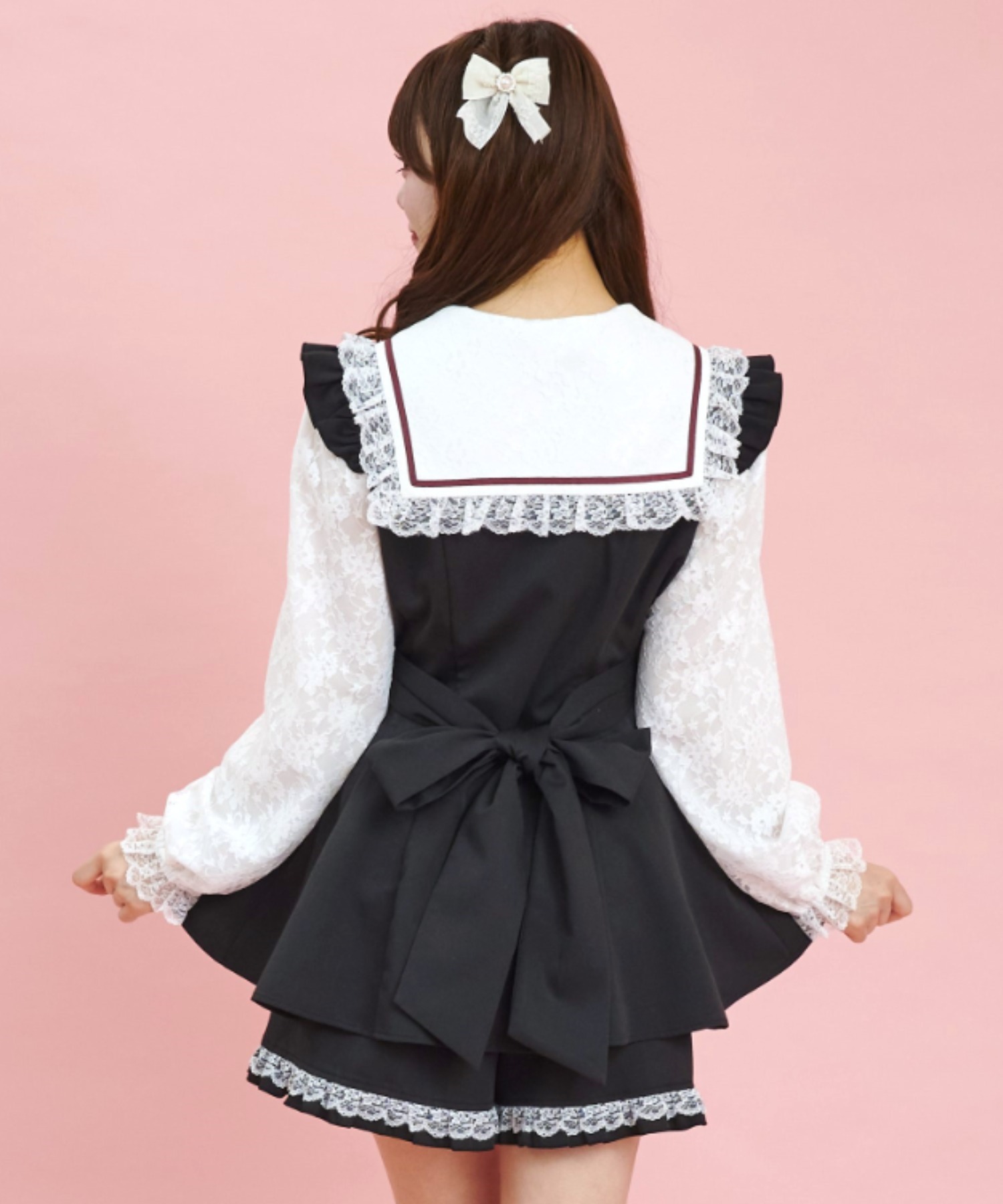 シークレットハニー Secret Honey レースセーラー襟セットアップ