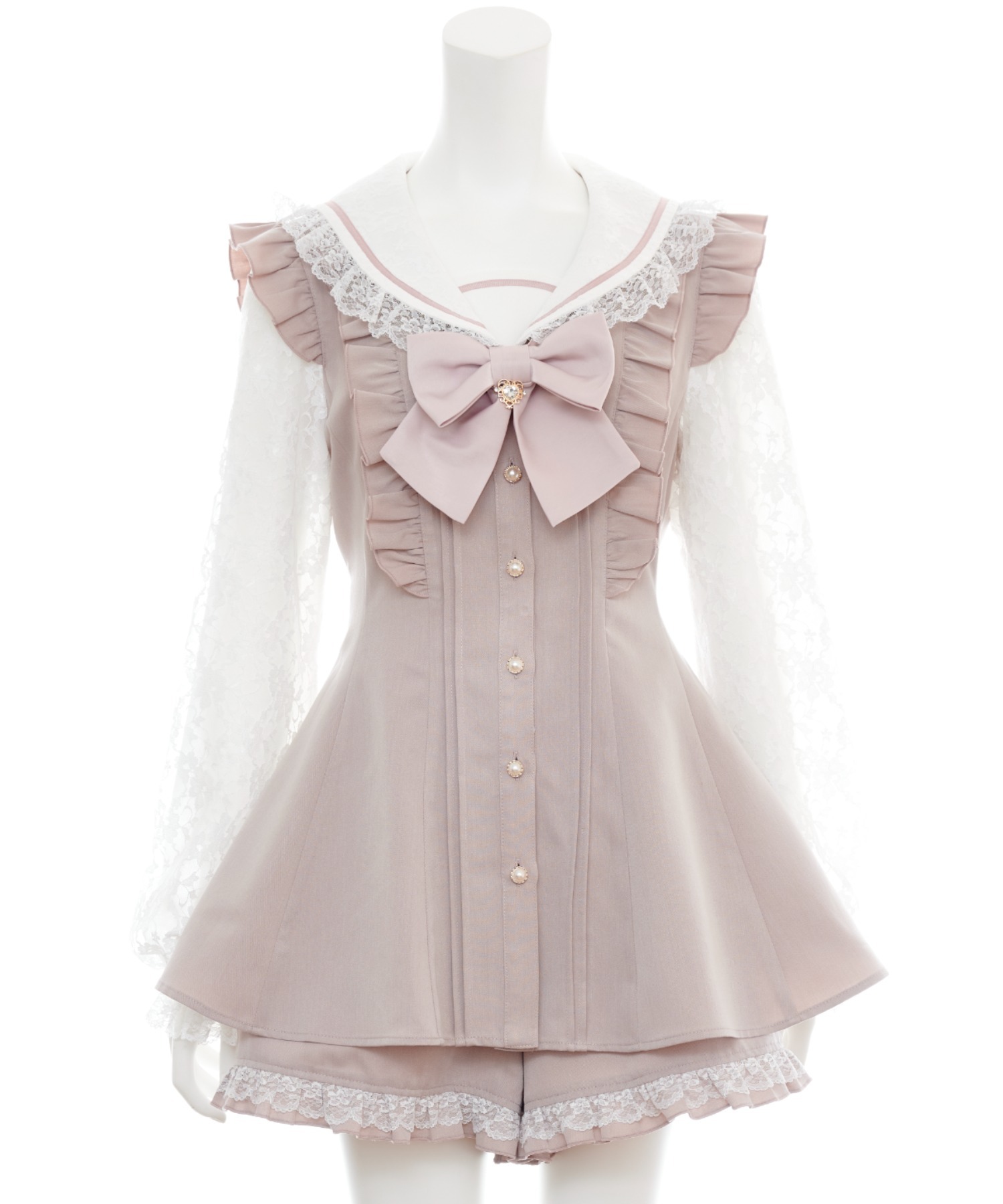シークレットハニー Secret Honey レースセーラー襟セットアップ