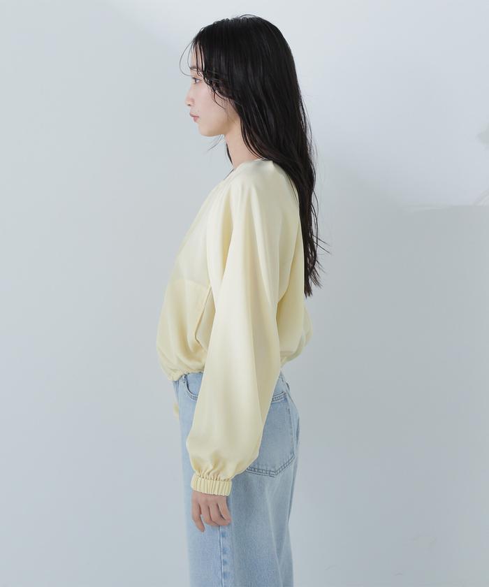 ♡極美品♡ セオリー　コットンウール　ブルゾン　ジップアップ　S ベージュ ハーフジップ ビッグカラー ルーズブラッシュドプルオーバー