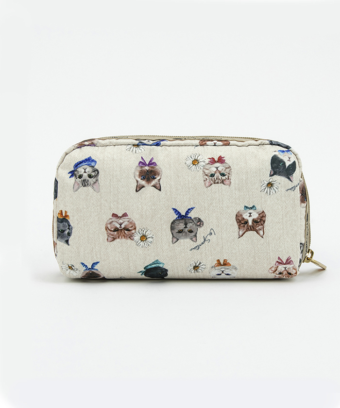 ■LeSportsac■RECTANGULAR COSMETICキュリアスキャッツ RECTANGULAR COSMETICプレイフルキャッツ(507862581