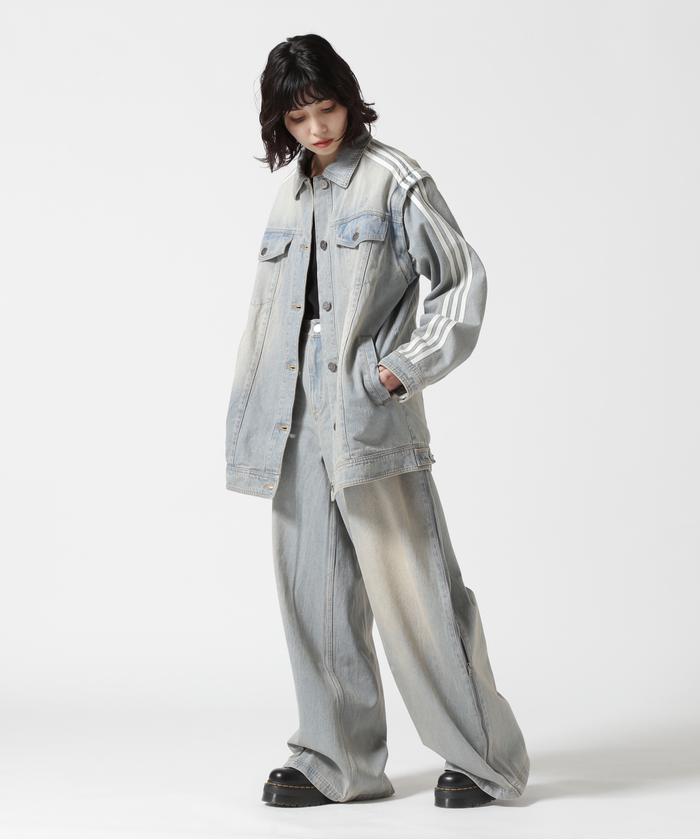adidas/アディダス/WASHED DENIM ZIP PANTS(507889219 adidas/アディダス/WASHED DENIM ZIP PANTS(507889219