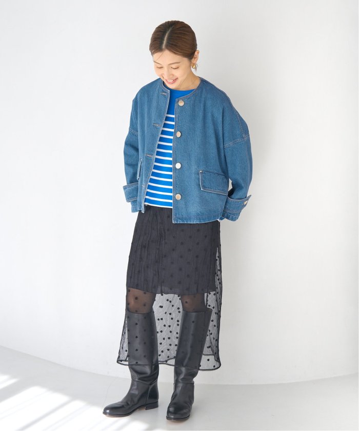 マッキントッシュ　HUMBIE NO COLLAR JK DENIM MACKINTOSH】HUMBIE NO COLLAR DENIM JACKET | GOOD THINGS Vol
