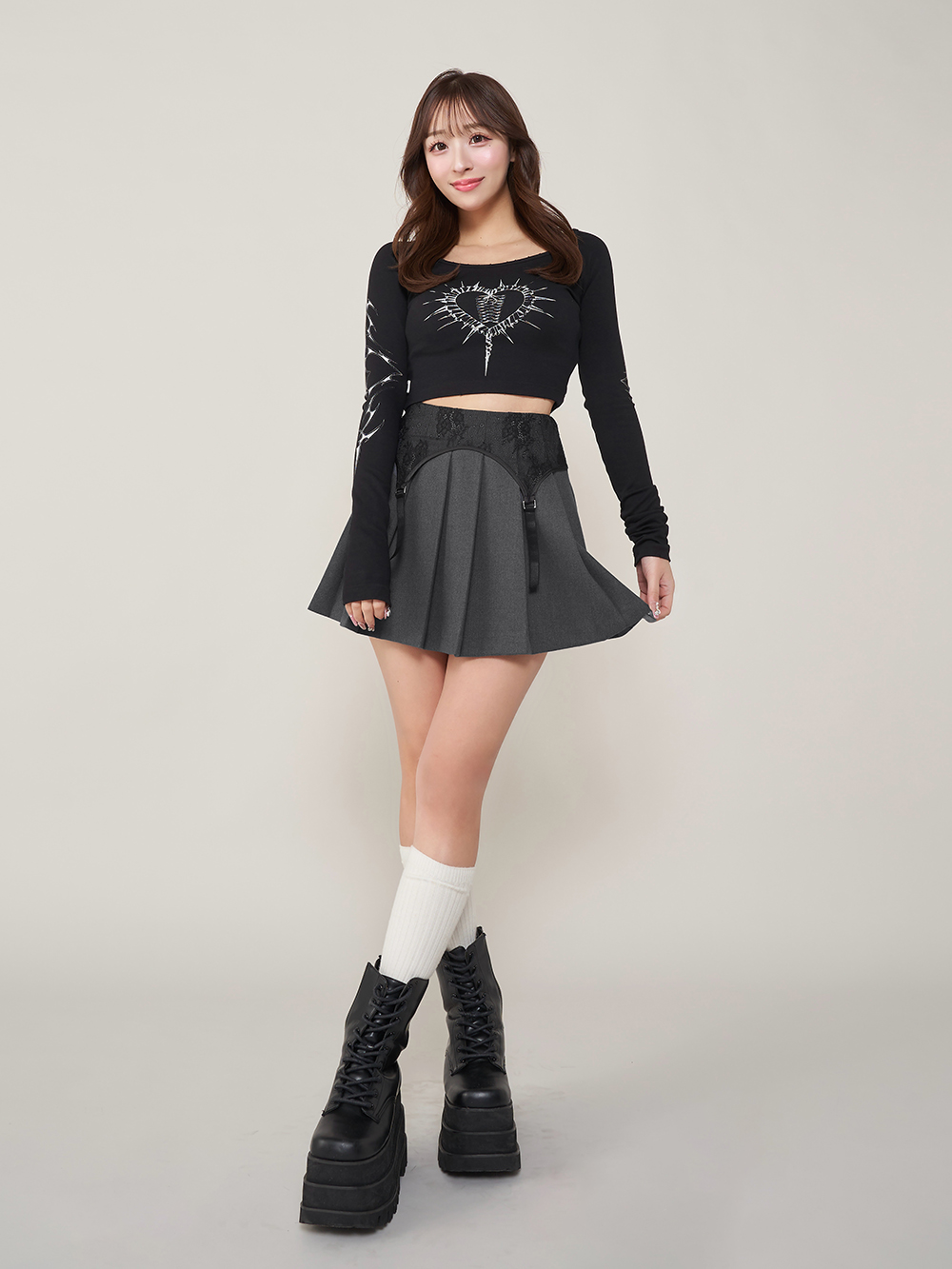 Darich ハートモチーフクロップドトップス ハートモチーフクロップドトップス – Darich (ダーリッチ)