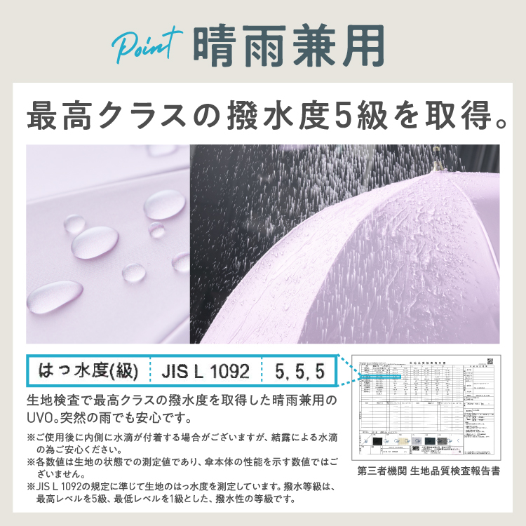 Wpc.公式】最強の日傘 UVO(ウーボ) 5段 53cm 大きい 完全遮光 遮