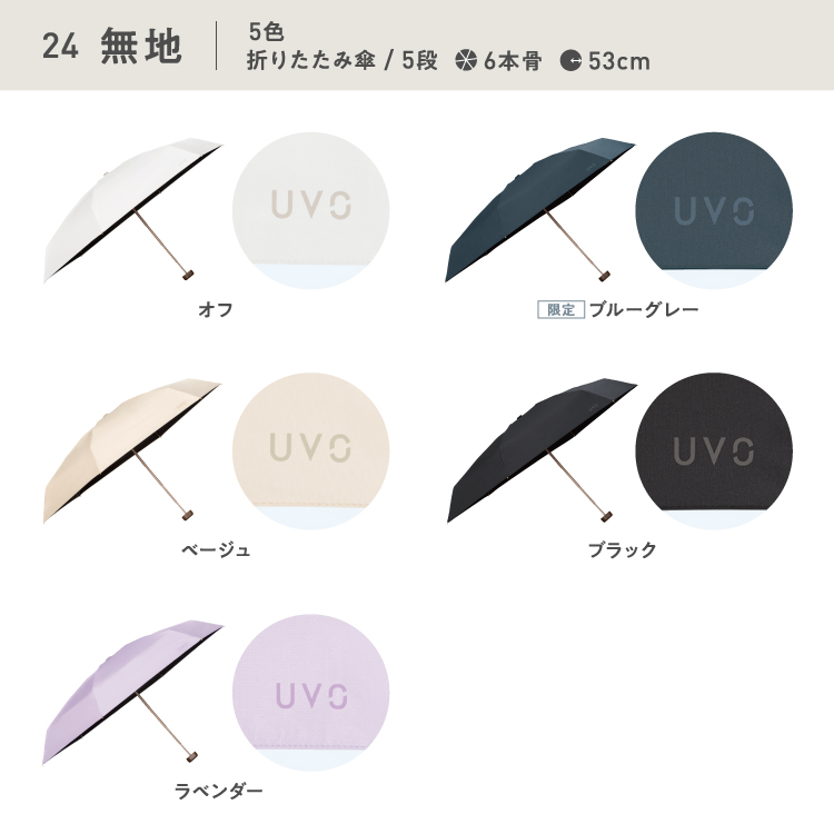 【新品未使用】UVO折りたたみ傘5段 遮光率＆UVカット率100%/晴雨兼用 Wpc.公式】最強の日傘 UVO(ウーボ) 5段 53cm 大きい 完全遮光 遮