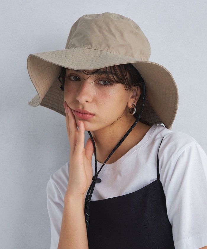 グリーンレーベルリラクシング別注　NEW ERA ワイドブリム ハット撥水　新品 矢野未希子さん着用】【別注】＜ NEW ERA ＞ワイドブリム ハット