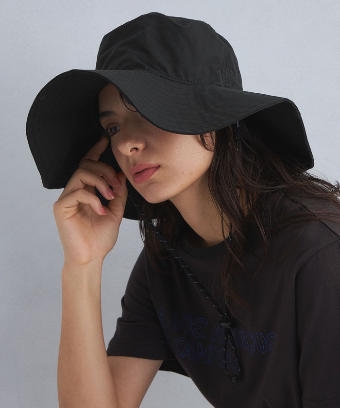 グリーンレーベルリラクシング別注　NEW ERA ワイドブリム ハット撥水　新品 矢野未希子さん着用】【別注】＜ NEW ERA ＞ワイドブリム ハット