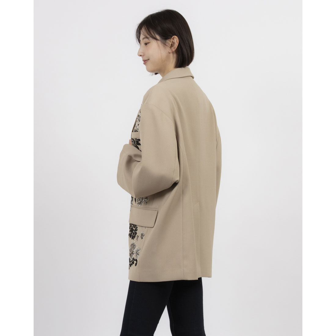 クラネ CLANE FLOWER EMBROIDERY TAILORED JACKET(507893695 クラネ CLANE FLOWER EMBROIDERY TAILORED JACKET(507893695