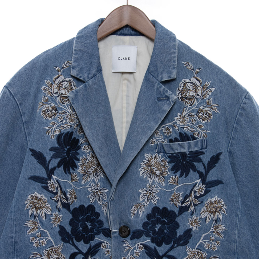 クラネ CLANE FLOWER EMBROIDERY TAILORED JACKET(507893695