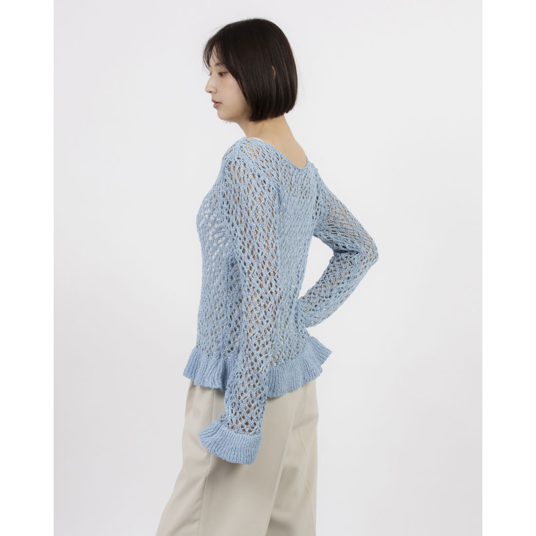 クラネ CLANE BOAT NECK CROCHET KNIT TOPS(507895012) | クラネ クラネ CLANE BOAT NECK CROCHET KNIT TOPS(507895012) | クラネ