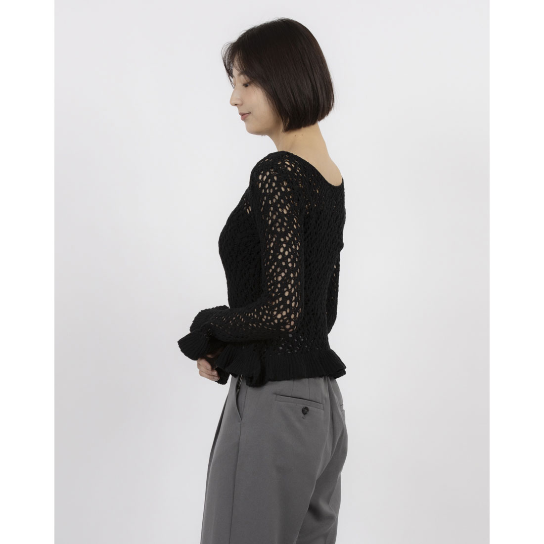 クラネ CLANE BOAT NECK CROCHET KNIT TOPS(507895012) | クラネ クラネ CLANE BOAT NECK CROCHET KNIT TOPS(507895012) | クラネ