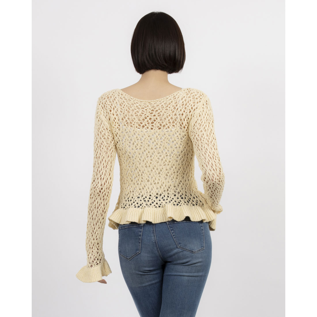 クラネ CLANE BOAT NECK CROCHET KNIT TOPS(507895012) | クラネ クラネ CLANE BOAT NECK CROCHET KNIT TOPS(507895012) | クラネ