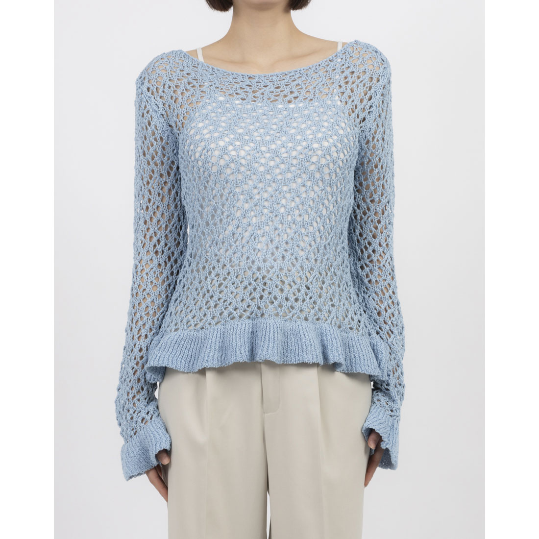 クラネ CLANE BOAT NECK CROCHET KNIT TOPS(507895012) | クラネ クラネ CLANE BOAT NECK CROCHET KNIT TOPS(507895012) | クラネ