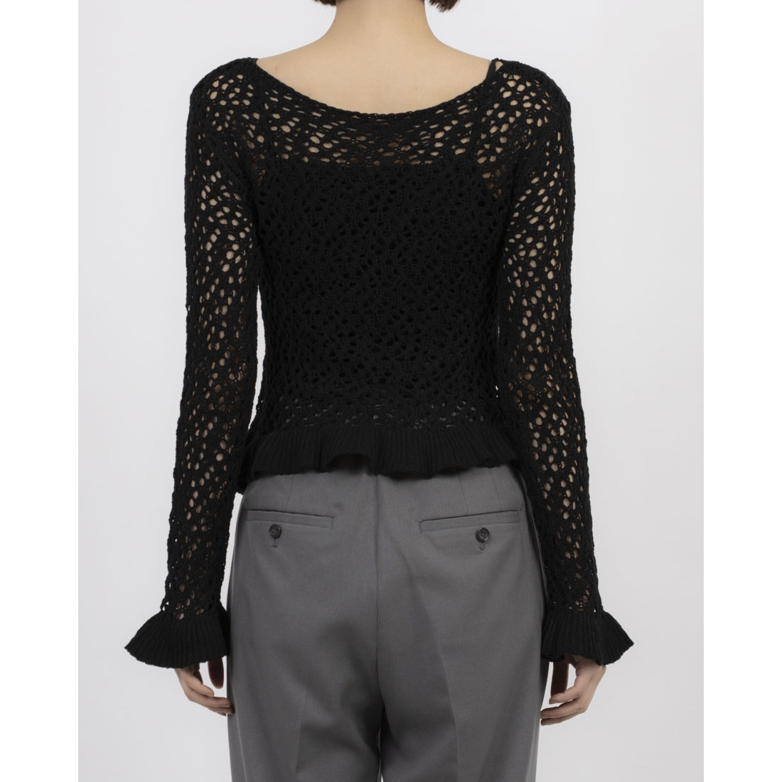 クラネ CLANE BOAT NECK CROCHET KNIT TOPS(507895012) | クラネ クラネ CLANE BOAT NECK CROCHET KNIT TOPS(507895012) | クラネ