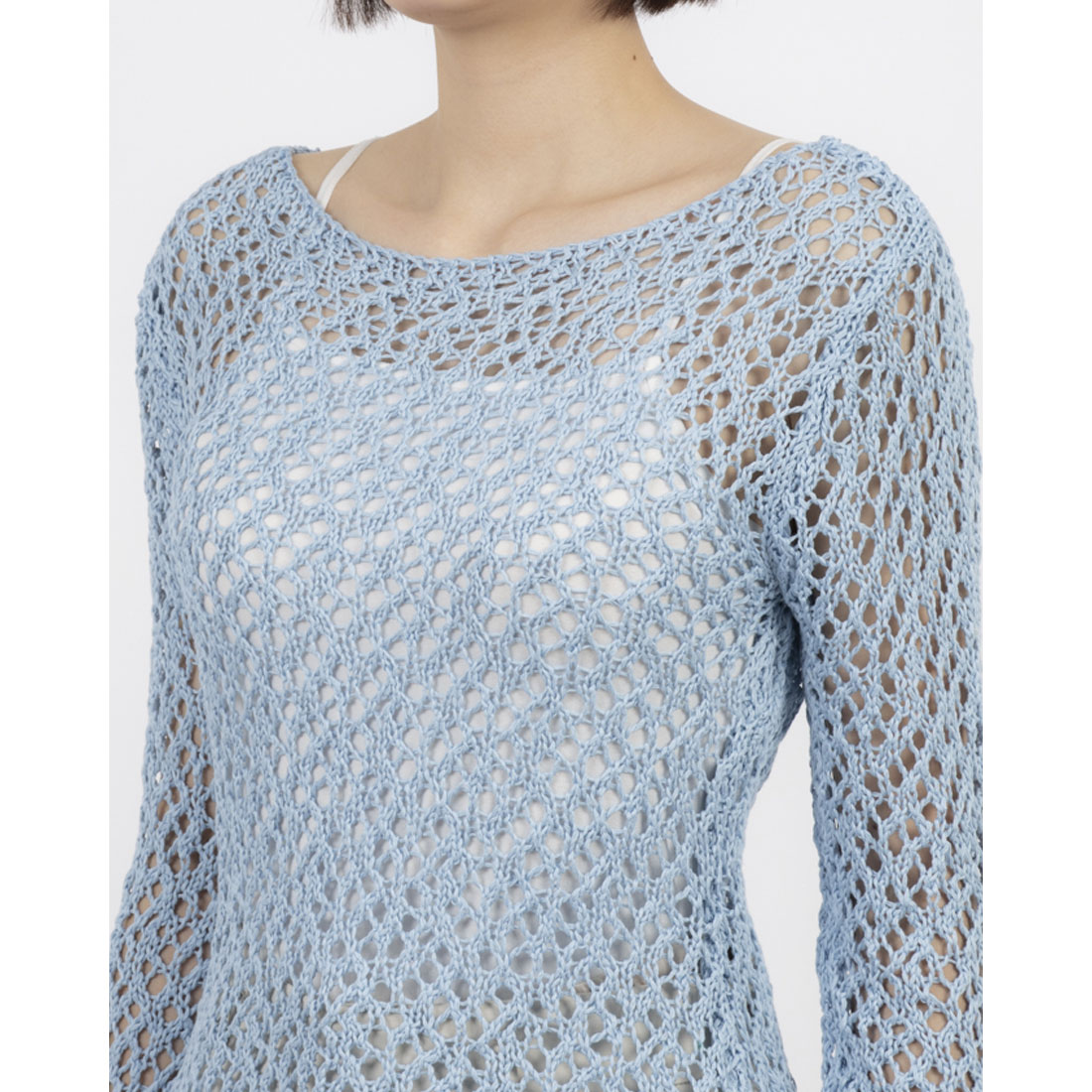 クラネ CLANE BOAT NECK CROCHET KNIT TOPS(507895012) | クラネ クラネ CLANE BOAT NECK CROCHET KNIT TOPS(507895012) | クラネ
