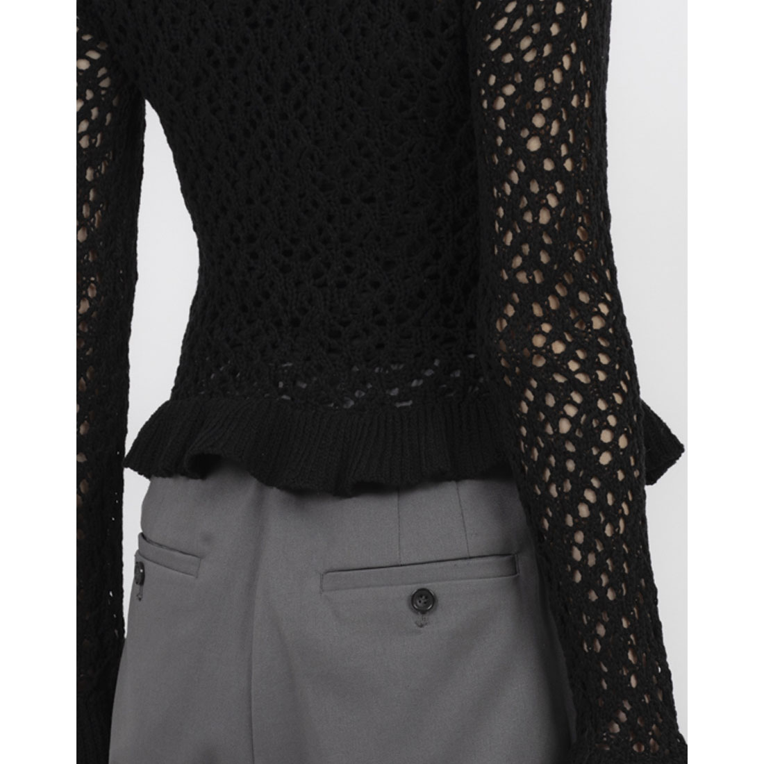 クラネ CLANE BOAT NECK CROCHET KNIT TOPS(507895012) | クラネ クラネ CLANE BOAT NECK CROCHET KNIT TOPS(507895012) | クラネ