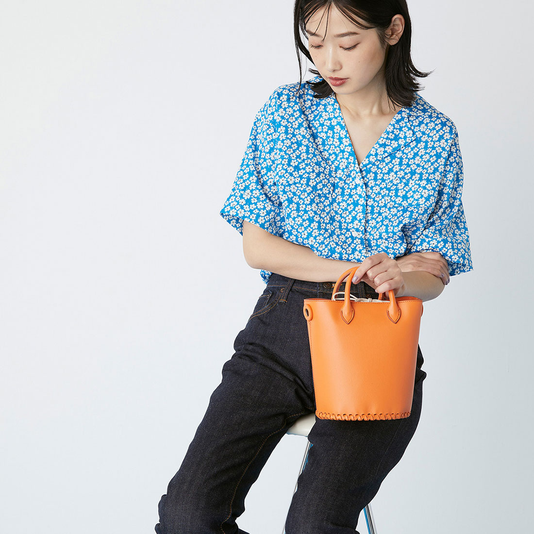 トプカピ TOPKAPI レザー バケツ型 2way ミニ ショルダー バッグ