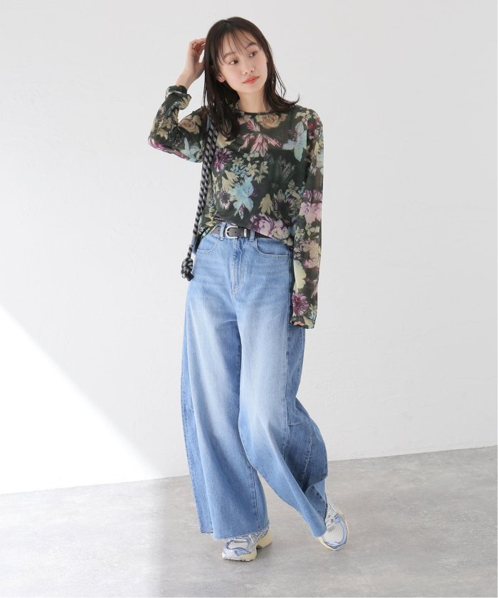 【送料込】 フラワーシアーロングスリーブTシャツ(507875012) | ジャーナル トップス