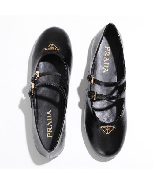 関税負担なし☆PRADA プラダ ダブルストラップ バレエシューズ プラダ PRADA PRADA バレエシューズ 1F794N 3A9S ダブル