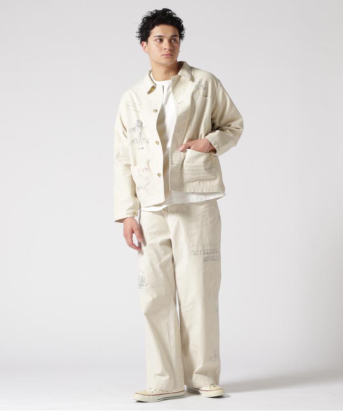 PAINT BACK STAIN COVERALL/ペイントバックサテン カバーオール PAINT BACK STAIN COVERALL/ペイントバックサテン カバーオール