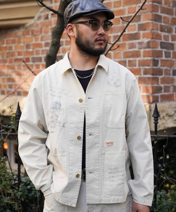 PAINT BACK STAIN COVERALL/ペイントバックサテン カバーオール PAINT BACK STAIN COVERALL/ペイントバックサテン カバーオール