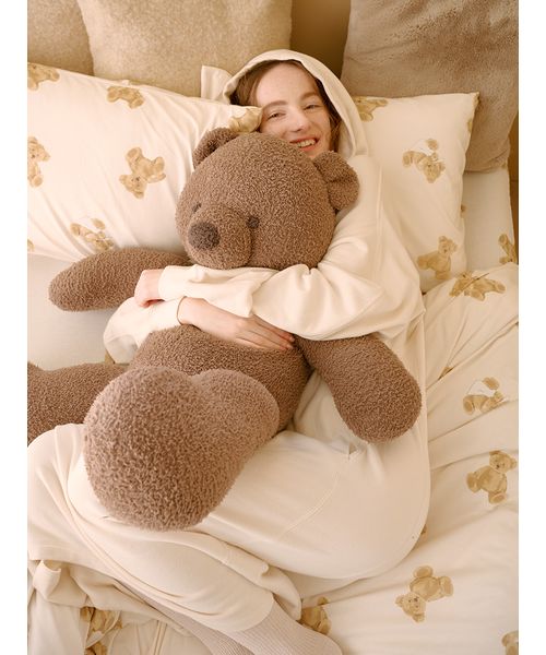 残り1 ジェラートピケsleep クマキルトケット掛け布団ベア