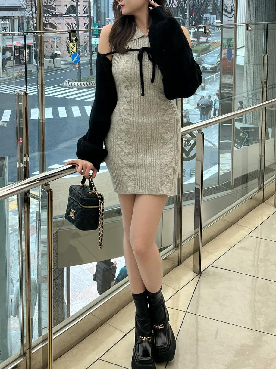 ダーリッチ Darich ショートボレロニットミニワンピース ダーリッチ Darich ショートボレロニットミニワンピース