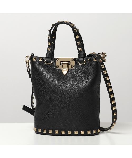 VALENTINO GARAVANI VLOGO レザー ショルダーバッグ Valentino Garavani ロコ レザーショルダーバッグ | レッド