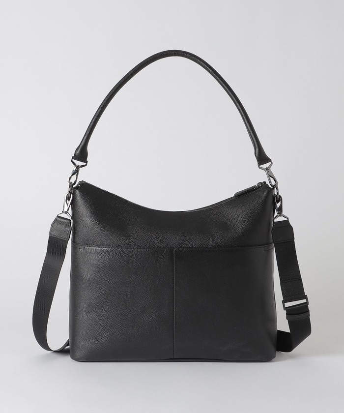 BLACK LABEL CRESTBRIDGE シュリンクレザーエディターズバッグ BLUE LABEL / BLACK LABEL CRESTBRIDGE｜シュリンクレザー