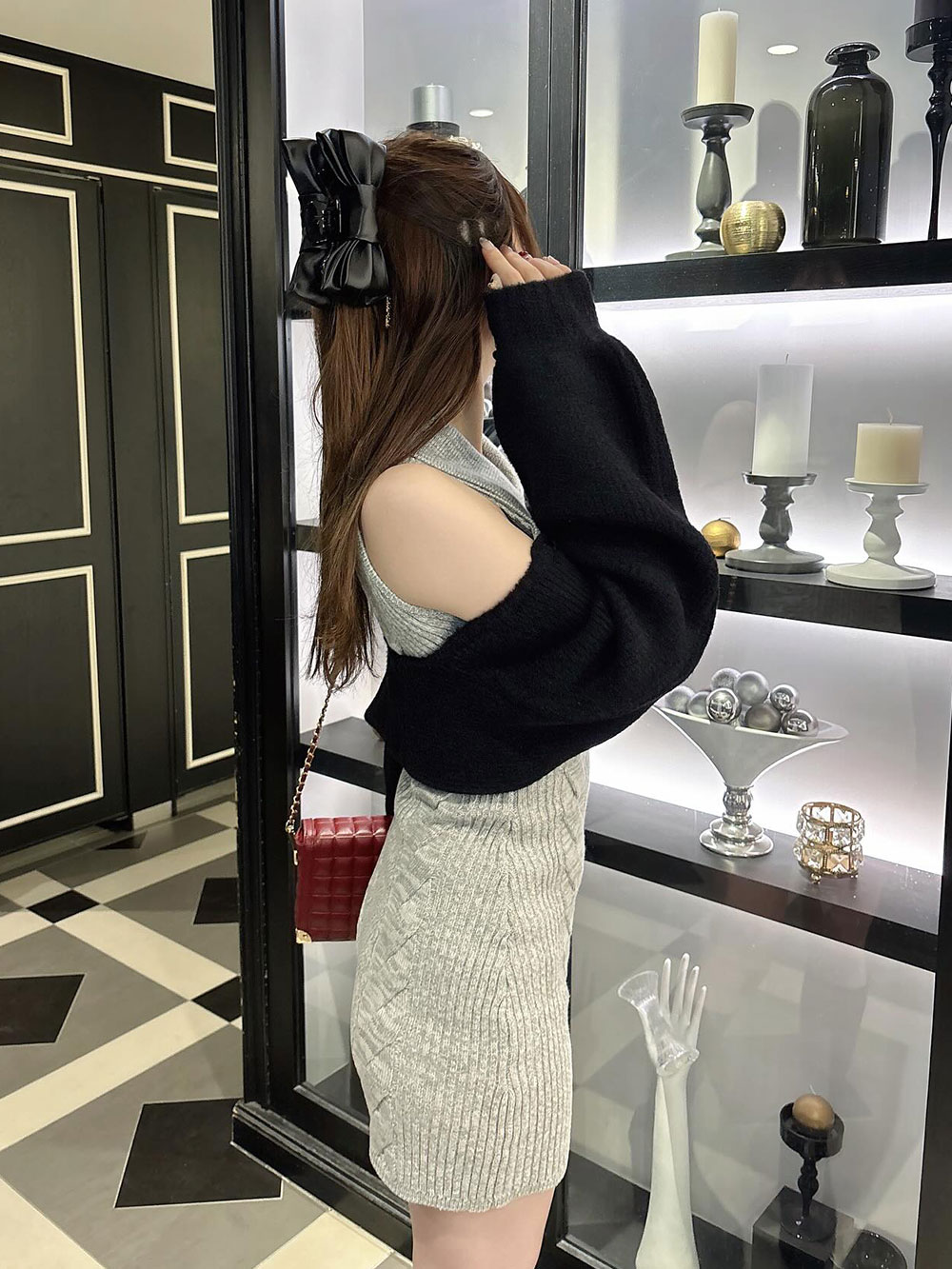 ダーリッチ Darich ショートボレロニットミニワンピース