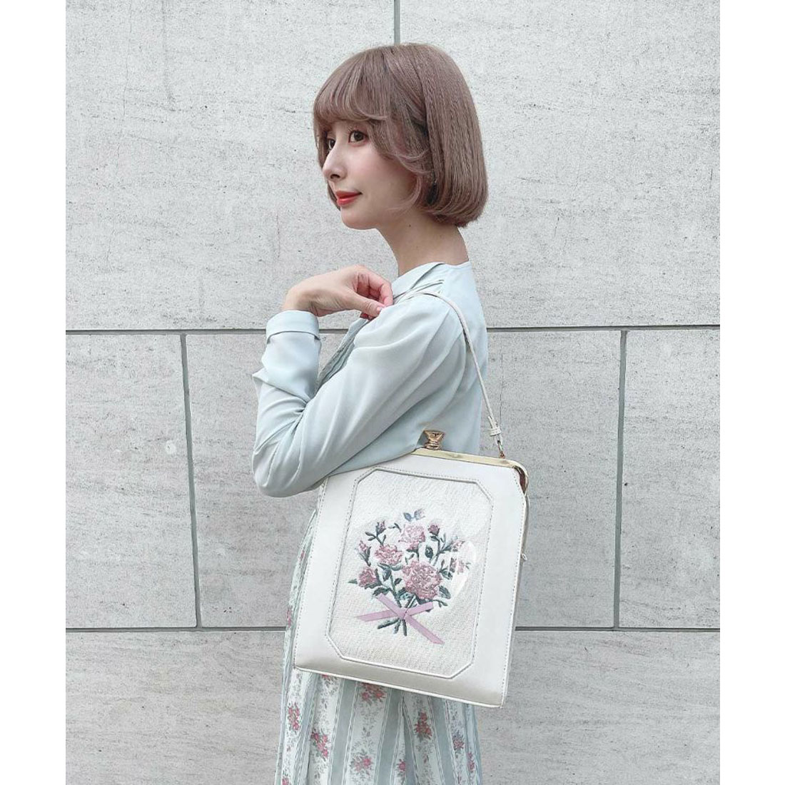 アンアナザーアンジェラス an another angelus ブーケ刺繍 アンアナザーアンジェラス an another angelus ブーケ刺繍