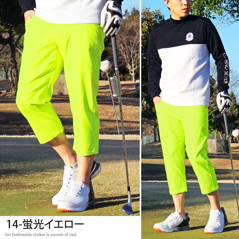 ヒップポップ ハーフパンツ ゴルフウェア スウェット ストレッチ