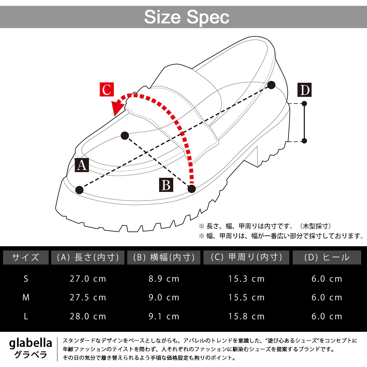 セール10%OFF】グラベラ glabella コインローファー 厚底 セール10%OFF】グラベラ glabella コインローファー 厚底