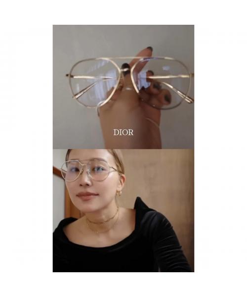 Dior サングラス クリア メタルフレーム おまけ GUCCI ケース 小物