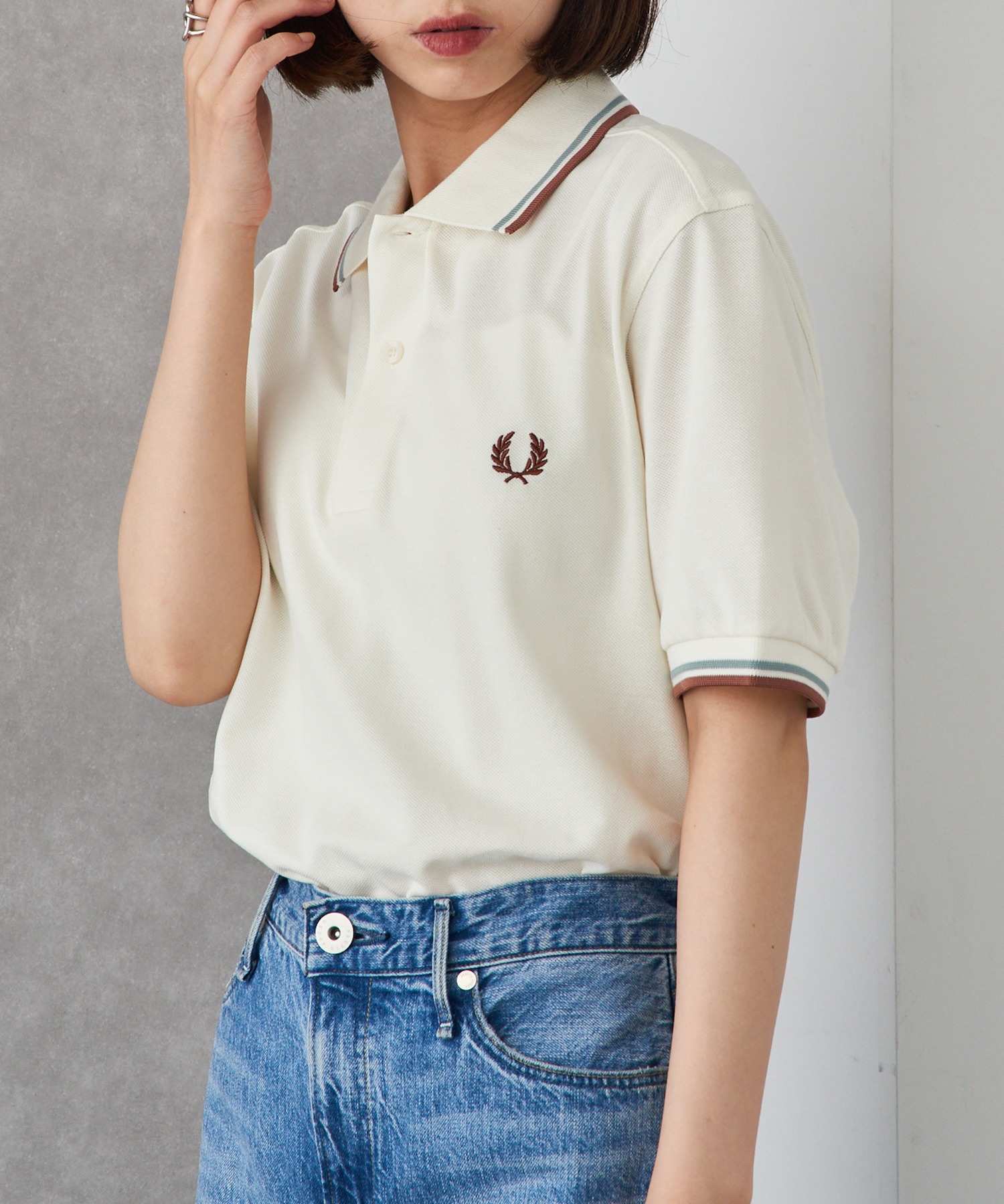フレッドペリー FRED PERRY The Twin Topped Fred Perry Shirt