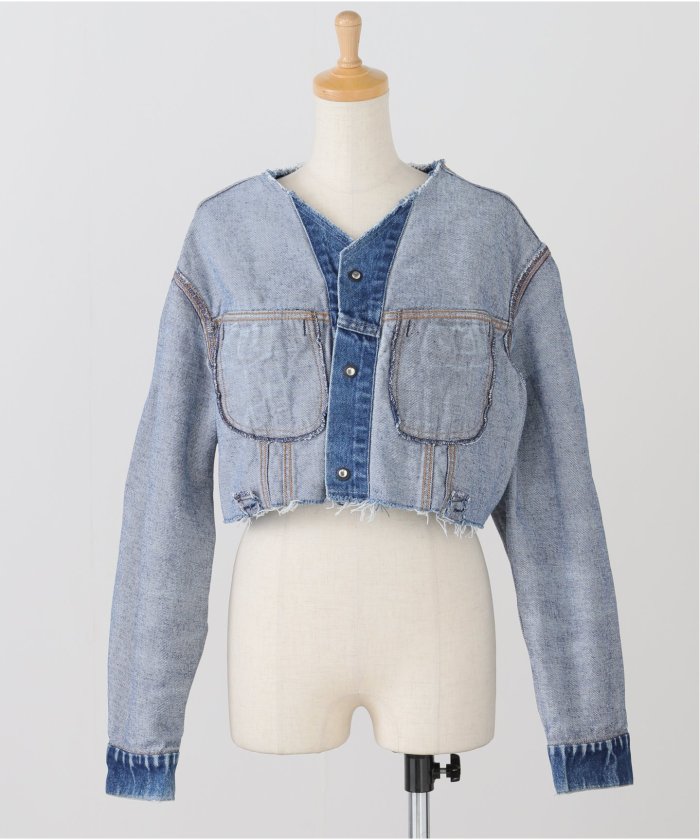 QUIITO/キート NO COLLOR DENIM JK デニムジャケット(507927132