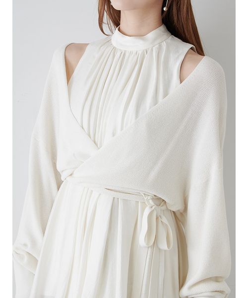 SNIDEL カシュクールカーデセットブラウス セール 50%OFF】カシュクールカーデセットブラウス(507933669