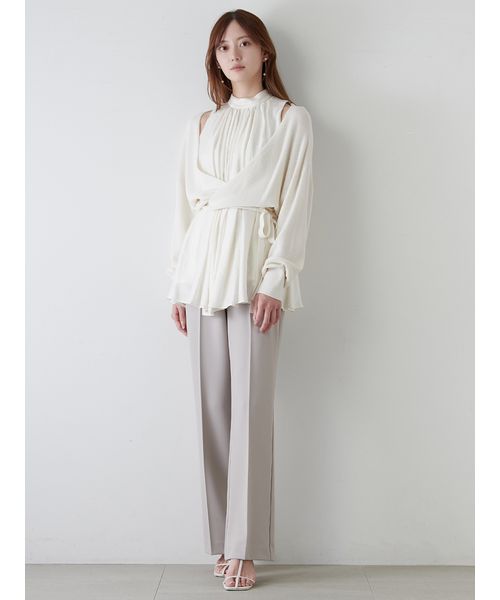 カシュクールカーデセットブラウス セール 50%OFF】カシュクールカーデセットブラウス(507933669