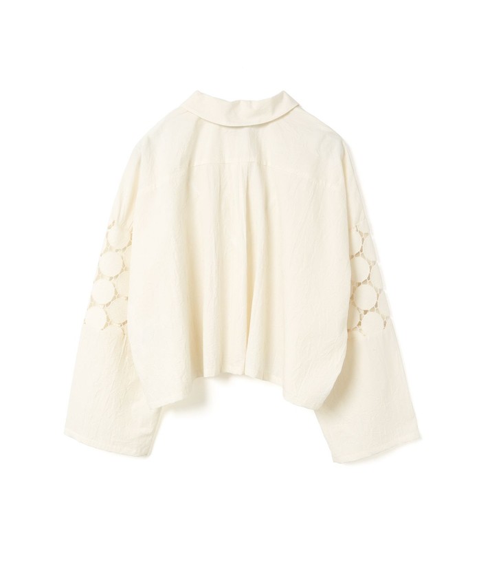 セール 20%OFF】mizuiro ind レースミックスボックスシャツ