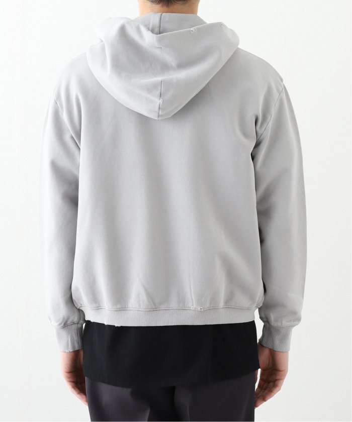 VALLAD フーディー グレー Size L Lサイズ】 VALLAD ジップアップ パーカー グレー