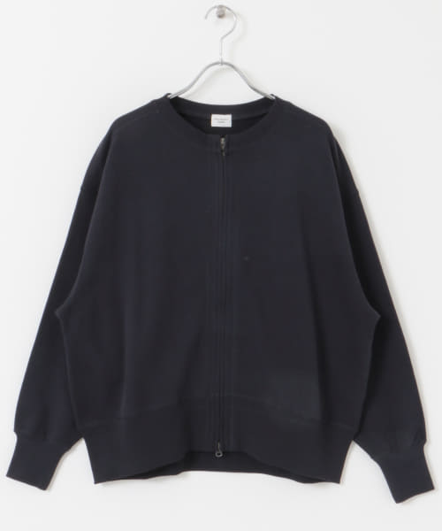 一部WEB限定カラー』コットンスウェットZIPカーディガン