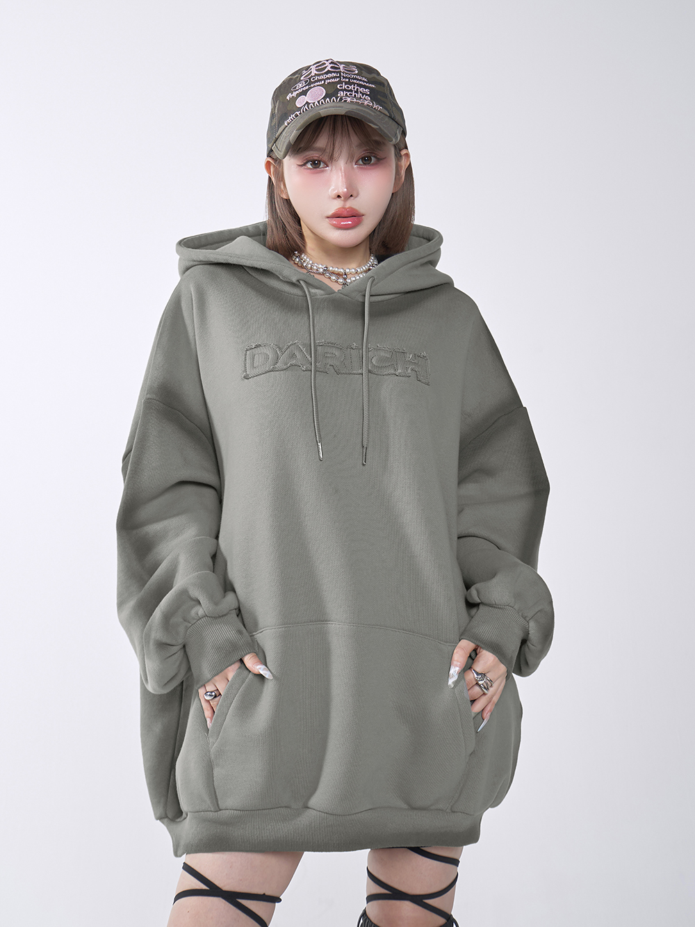 ダーリッチ Darich スプレーレースアップフーディ(507945059