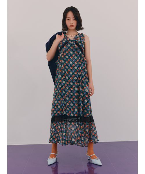 2025　完売　限定　アナスイ×リリーブラウン 花柄ロングワンピース　バリエ柄 LILY BROWN × ANNA SUI】バリエ柄ワンピース(507952910