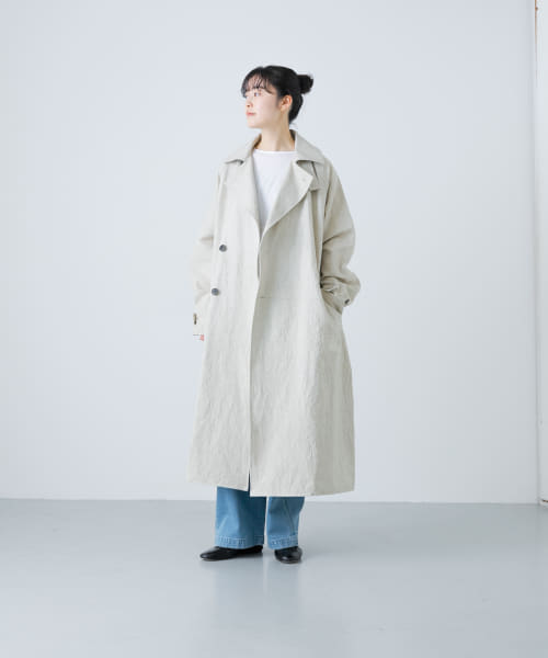 マルニ Marni ステッチ入り七分袖ジャケット コットンリネン