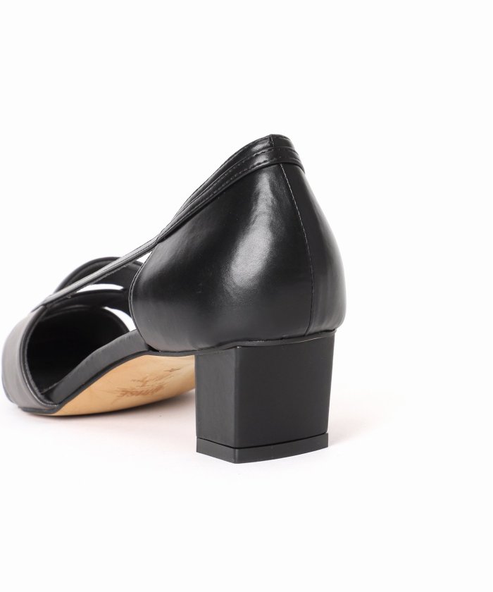 ルタロンGRISE4cmナロースクエアカットセパレートパンプス GRISE4cmナロースクエアカットセパレートパンプス（パンプス