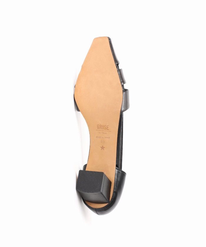 ルタロンGRISE4cmナロースクエアカットセパレートパンプス GRISE4cmナロースクエアカットセパレートパンプス（パンプス
