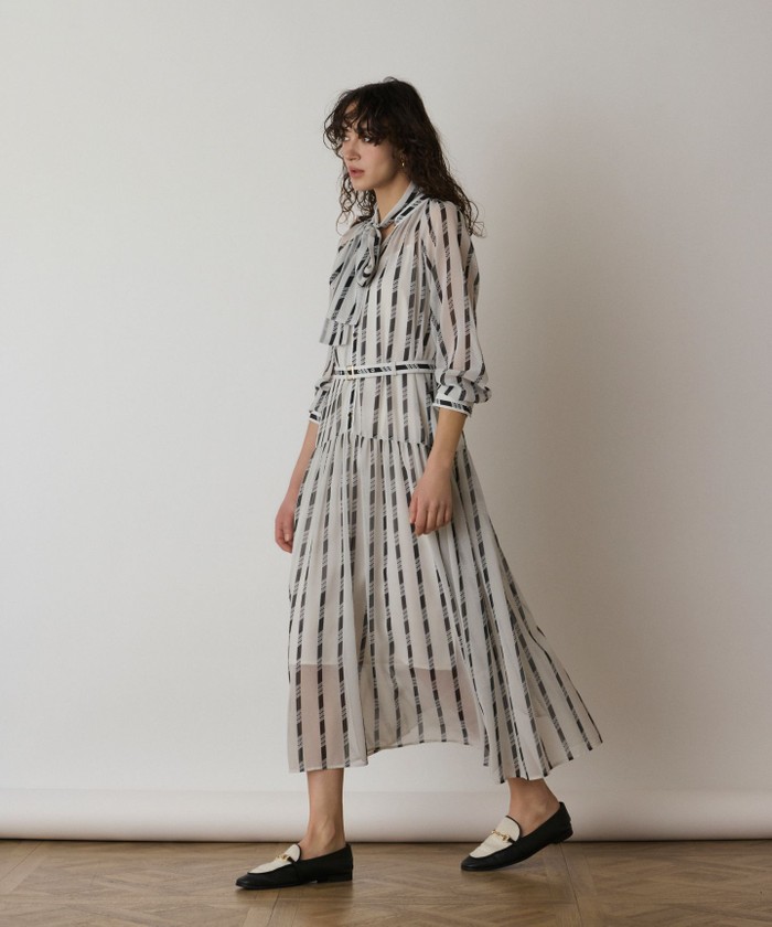 セール 30%OFF】ハートストライプワンピース(507959469
