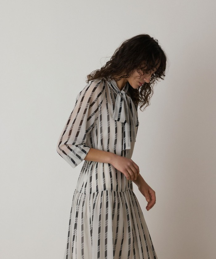 セール 30%OFF】ハートストライプワンピース(507959469